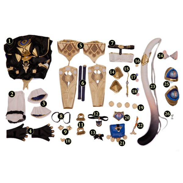 画像4: 崩壊スターレイル HonkaiStarRail サフェル  Cipher  高品質版 コスプレ衣装/ウィッグ/靴  コスチューム (4)