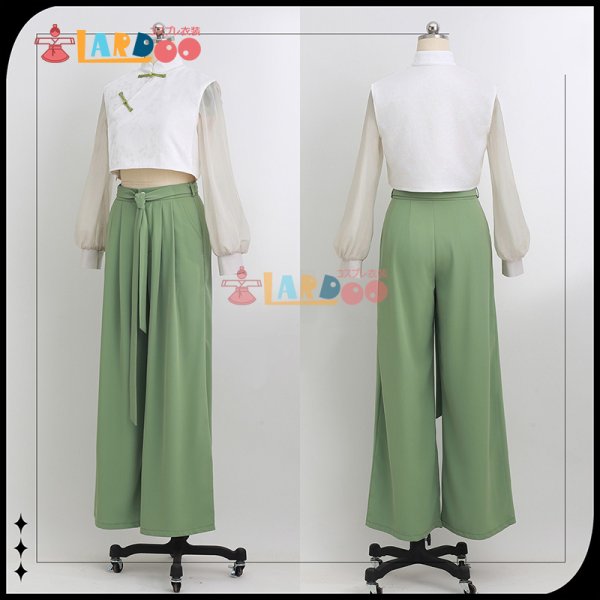 画像2: 羅小黒戦記２  ぼくらが望む未来 ルーイエ 師姉 鹿野 20歳  ロシャオヘイセンキ コスチューム コスプレ衣装 (2)