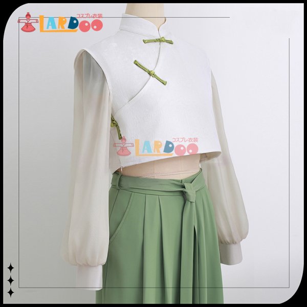 画像4: 羅小黒戦記２  ぼくらが望む未来 ルーイエ 師姉 鹿野 20歳  ロシャオヘイセンキ コスチューム コスプレ衣装 (4)