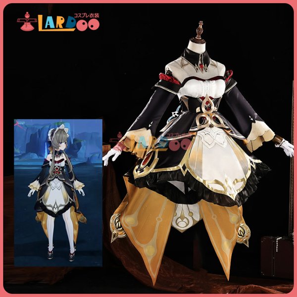 画像1: 原神 Genshin 「傀儡」サンドローネ  Sandrone  コスチューム コスプレ衣装/ウィッグ/靴 (1)