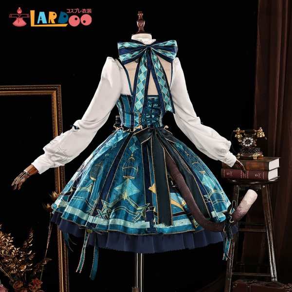 画像2: 原神 Genshin リネット 韓国カフェコラボ  コスチューム コスプレ衣装/ウィッグ (2)