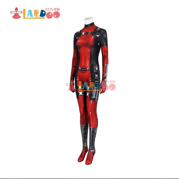 画像6: デッドプール3 Deadpool3 レディ・デッドプール ウェイド・ウィルソン Wade Wilson 漫画版  全身タイツ Bodysuit ボディスーツ マスク付き コスチューム コスプレ衣装 (6)