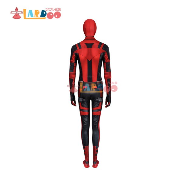 画像2: デッドプール3 Deadpool レディ・デッドプール Wade Wilson Bodysuit ボディスーツ 全身タイツ  マスク付き コスチューム コスプレ衣装 (2)