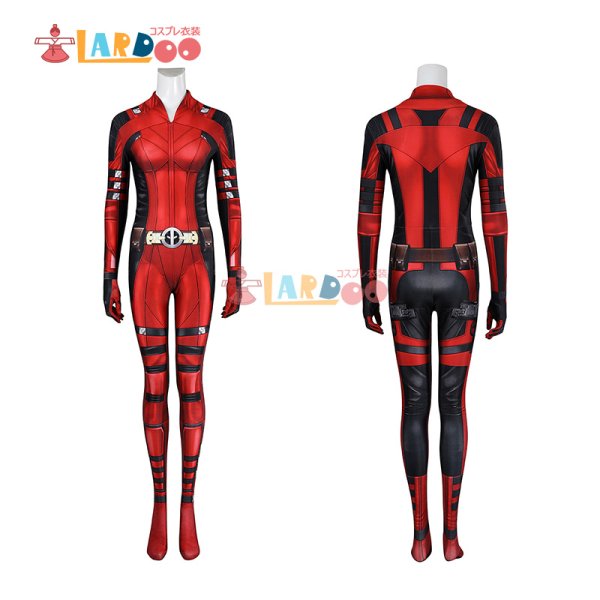 画像5: デッドプール3 Deadpool レディ・デッドプール Wade Wilson Bodysuit ボディスーツ 全身タイツ  マスク付き コスチューム コスプレ衣装 (5)