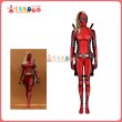画像1: デッドプール3 Deadpool レディ・デッドプール Wade Wilson Bodysuit ベルトと靴付き ボディスーツ 全身タイツ コスチューム コスプレ衣装 (1)