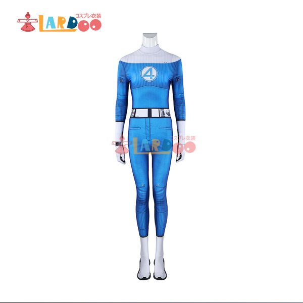画像2:  ファンタスティック4：ファースト・ステップ インビジョブル・ウーマン/Invisible Woman 全身タイツ Bodysuit ボディスーツ  コスチューム コスプレ衣装 (2)
