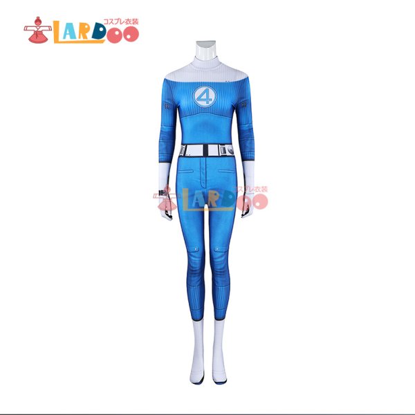 画像3:  ファンタスティック4：ファースト・ステップ インビジョブル・ウーマン/Invisible Woman 全身タイツ Bodysuit ボディスーツ  コスチューム コスプレ衣装 (3)