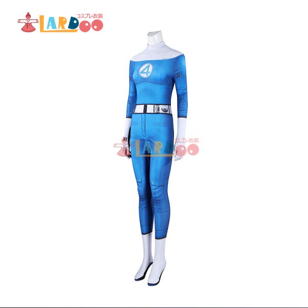 画像4:  ファンタスティック4：ファースト・ステップ インビジョブル・ウーマン/Invisible Woman 全身タイツ Bodysuit ボディスーツ  コスチューム コスプレ衣装 (4)