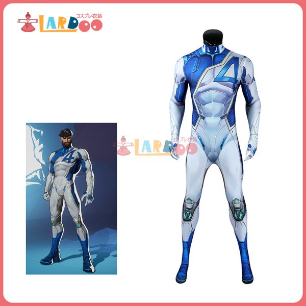 画像1:  マーベル・ライバルズ Marvel Rivals ファンタスティック4：ファースト・ステップ Mister Fantastic/ミスター・ファンタスティック 全身タイツ Bodysuit ボディスーツ  コスチューム コスプレ衣装 (1)
