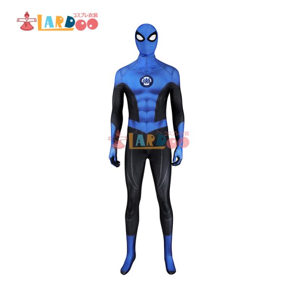 画像2: スパイダーマン2 ニューブルー・スーツ Spider-Man2  New Blue Suit 全身タイツ Bodysuit ボディスーツ コスチューム コスプレ衣装 (2)