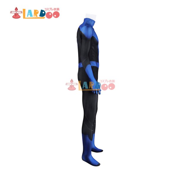 画像5: スパイダーマン2 ニューブルー・スーツ Spider-Man2  New Blue Suit 全身タイツ Bodysuit ボディスーツ コスチューム コスプレ衣装 (5)