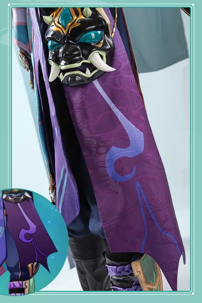 画像11: 【三分妄想】原神 Genshin 「降魔大聖」 魈  ショウ  Xiao コスプレ衣装/ウィッグ/靴 コスチューム (11)