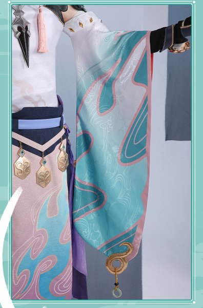 画像7: 【三分妄想】原神 Genshin 「降魔大聖」 魈  ショウ  Xiao コスプレ衣装/ウィッグ/靴 コスチューム (7)