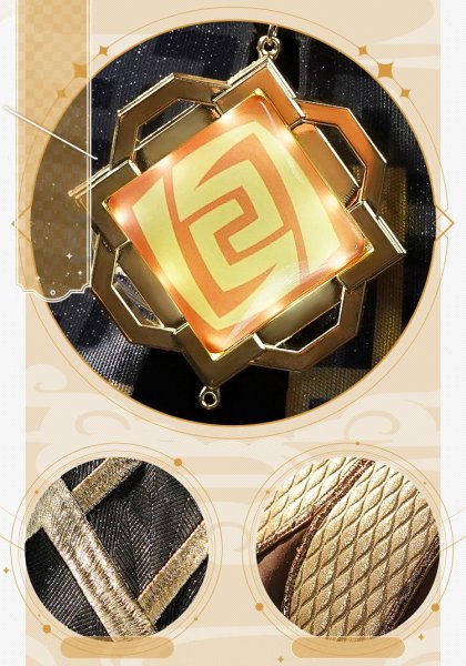 画像15: 【三分妄想】原神 Genshin  鍾離  しょうり  Zhongli コスチューム コスプレ衣装/ウィッグ/靴  (15)