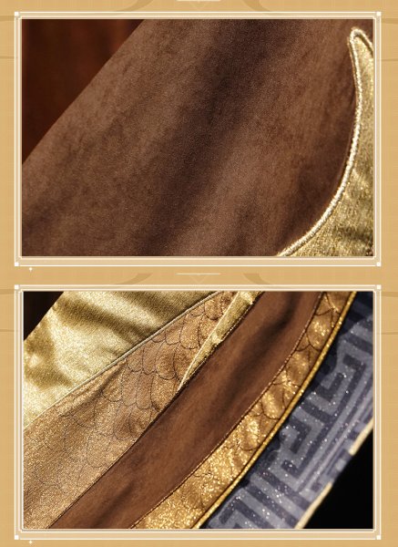 画像16: 【三分妄想】原神 Genshin  鍾離  しょうり  Zhongli コスチューム コスプレ衣装/ウィッグ/靴  (16)