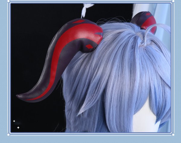 画像16: 【三分妄想】原神 Genshin 甘雨  かんう  コスプレ衣装/ウィッグ/靴  コスチューム  (16)