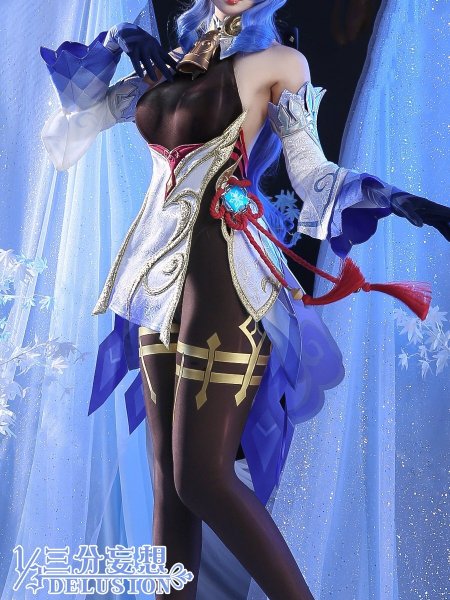 画像5: 【三分妄想】原神 Genshin 甘雨  かんう  コスプレ衣装/ウィッグ/靴  コスチューム  (5)
