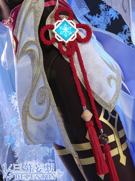 画像7: 【三分妄想】原神 Genshin 甘雨  かんう  コスプレ衣装/ウィッグ/靴  コスチューム  (7)