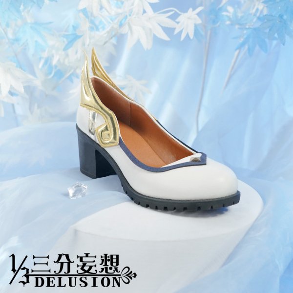 画像24: 【三分妄想】原神 Genshin 甘雨  かんう  コスプレ衣装/ウィッグ/靴  コスチューム  (24)