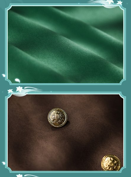 画像12: 【三分妄想】原神 Genshin ウェンティ Venti  コスチューム  金属パーツ版  コスプレ衣装/ウィッグ/靴 (12)