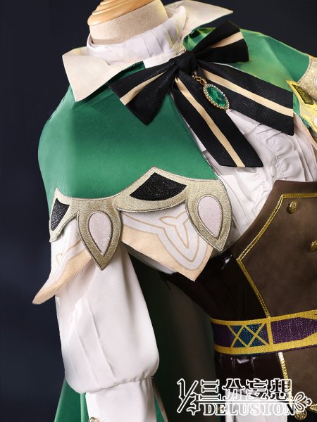 画像4: 【三分妄想】原神 Genshin ウェンティ Venti  コスチューム  金属パーツ版  コスプレ衣装/ウィッグ/靴 (4)