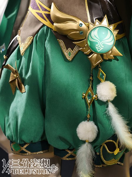 画像5: 【三分妄想】原神 Genshin ウェンティ Venti  コスチューム  金属パーツ版  コスプレ衣装/ウィッグ/靴 (5)
