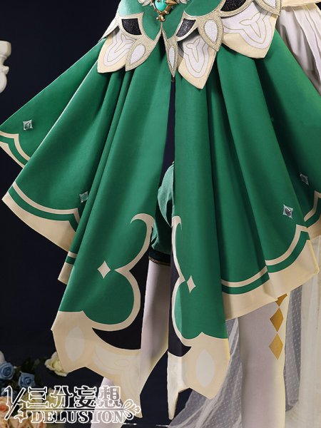 画像6: 【三分妄想】原神 Genshin ウェンティ Venti  コスチューム  金属パーツ版  コスプレ衣装/ウィッグ/靴 (6)