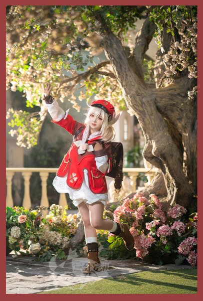 画像3: 【三分妄想】原神 Genshin クレー Klee コスプレ衣装/ウィッグ/靴 コスチューム (3)