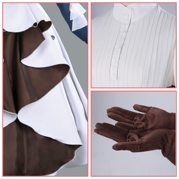 画像6: 【三分妄想】ヴァイオレット・エヴァーガーデン ヴァイオレット コスチューム コスプレ衣装/ウィッグ/靴 (6)