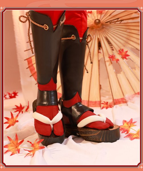 画像14: 【三分妄想】原神 Genshin 楓原万葉 かえではらかずは リメイク版 コスプレ衣装/ウィッグ/靴  コスチューム  (14)