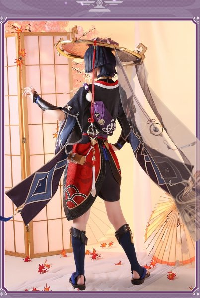 画像2: 【三分妄想】原神 Genshin  スカラマシュ  Scaramouche  コスプレ衣装/ウィッグ/下駄  コスチューム  (2)