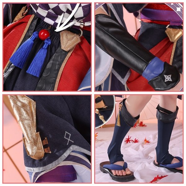 画像8: 【三分妄想】原神 Genshin  スカラマシュ  Scaramouche  コスプレ衣装/ウィッグ/下駄  コスチューム  (8)