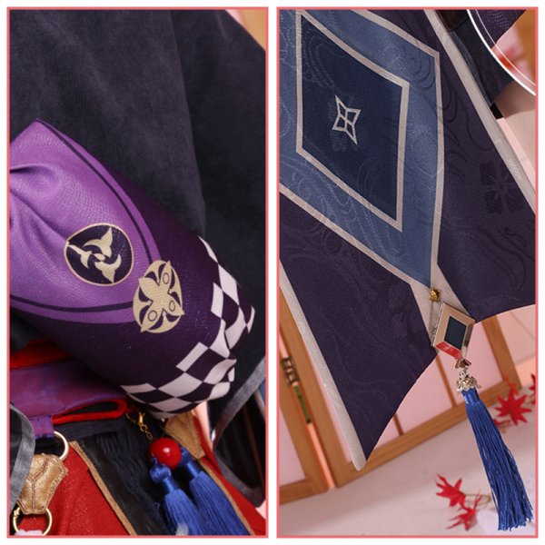 画像9: 【三分妄想】原神 Genshin  スカラマシュ  Scaramouche  コスプレ衣装/ウィッグ/下駄  コスチューム  (9)