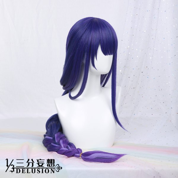 画像26: 【三分妄想】原神 Genshin  雷電将軍 リメイク版  コスプレ衣装/ウィッグ/下駄  コスチューム  (26)