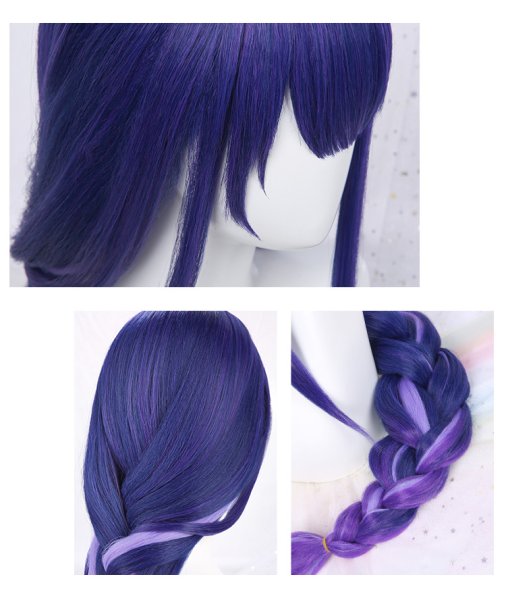 画像28: 【三分妄想】原神 Genshin  雷電将軍 リメイク版  コスプレ衣装/ウィッグ/下駄  コスチューム  (28)