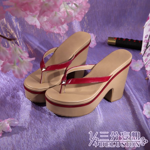 画像30: 【三分妄想】原神 Genshin  雷電将軍 リメイク版  コスプレ衣装/ウィッグ/下駄  コスチューム  (30)