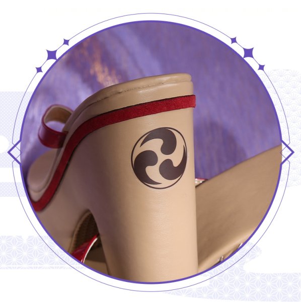 画像33: 【三分妄想】原神 Genshin  雷電将軍 リメイク版  コスプレ衣装/ウィッグ/下駄  コスチューム  (33)