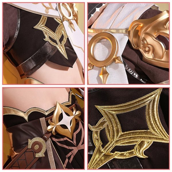 画像8: 【三分妄想】原神 Genshin  旅人空  Aether コスプレ衣装/ウィッグ/靴  コスチューム  (8)