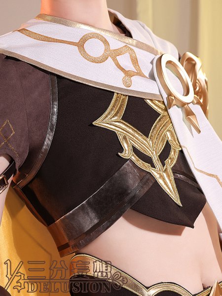 画像5: 【三分妄想】原神 Genshin  旅人空  Aether コスプレ衣装/ウィッグ/靴  コスチューム  (5)