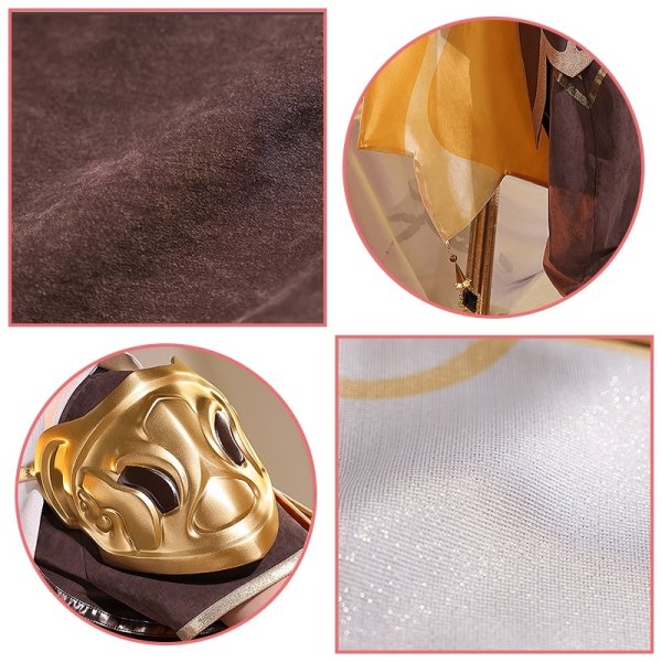 画像12: 【三分妄想】原神 Genshin  旅人空  Aether コスプレ衣装/ウィッグ/靴  コスチューム  (12)