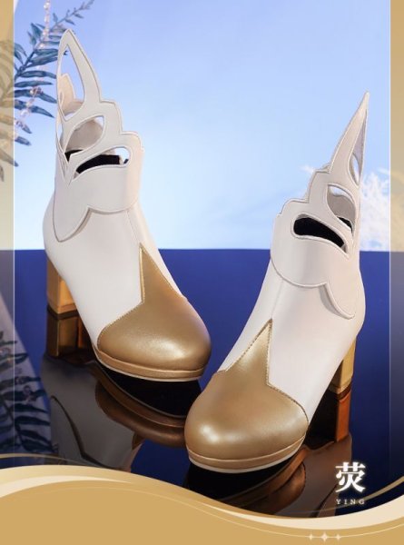 画像11: 【三分妄想】原神 Genshin  旅人蛍  Lumine リメイク版  コスプレ衣装/ウィッグ/靴  コスチューム  (11)