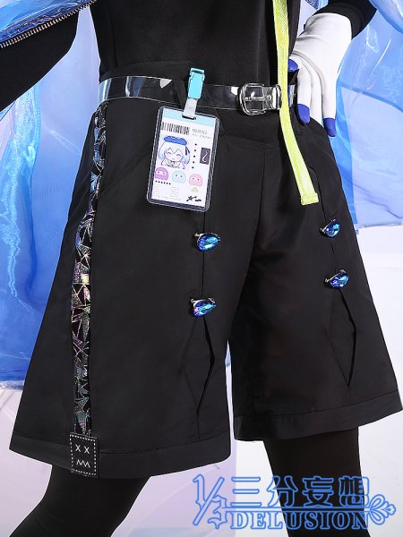 画像4: 【三分妄想】アークナイツ 水月  ミズキ コスチューム コスプレ衣装/ウィッグ (4)