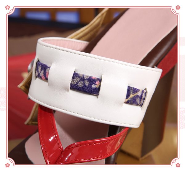 画像12: 【三分妄想】原神 Genshin  八重神子 やえみこ リメイク版  コスプレ衣装/ウィッグ/靴  コスチューム  (12)