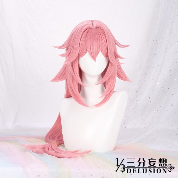 画像8: 【三分妄想】原神 Genshin  八重神子 やえみこ リメイク版  コスプレ衣装/ウィッグ/靴  コスチューム  (8)