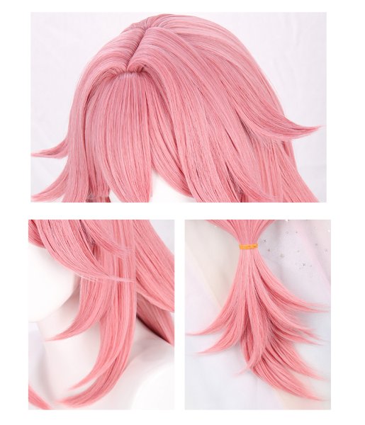 画像10: 【三分妄想】原神 Genshin  八重神子 やえみこ リメイク版  コスプレ衣装/ウィッグ/靴  コスチューム  (10)