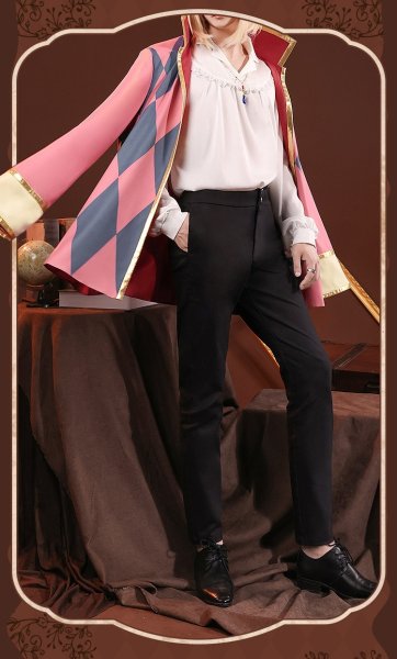 画像2: 【三分妄想】ハウルの動く城 ハウル  Howl コスチューム コスプレ衣装/ウィッグ (2)