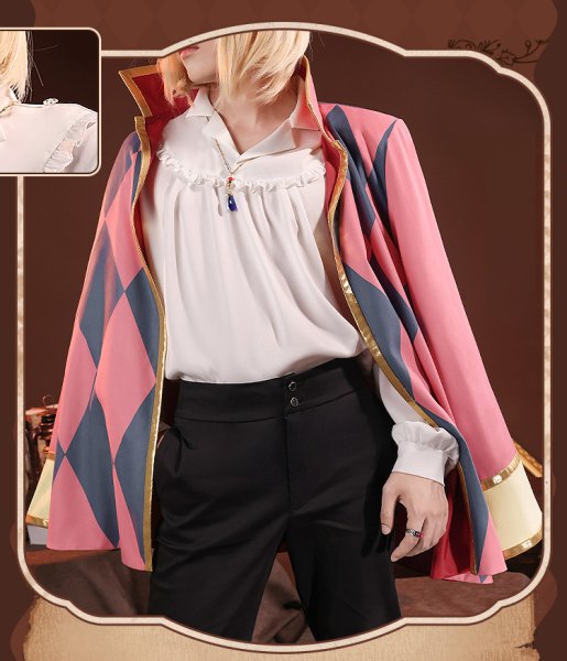 画像4: 【三分妄想】ハウルの動く城 ハウル  Howl コスチューム コスプレ衣装/ウィッグ (4)