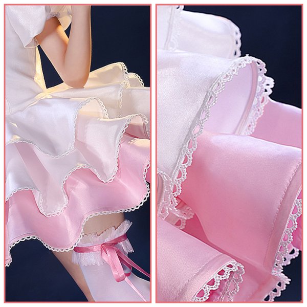 画像7: 【三分妄想】カードキャプターさくら  木之本桜  白ワンピース コスチューム コスプレ衣装/ウィッグ (7)