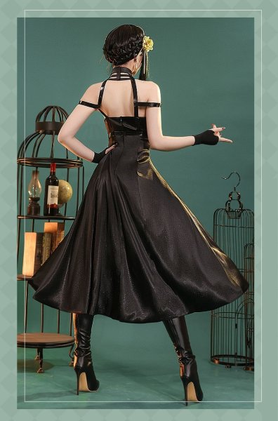 画像4: 【三分妄想】SPY×FAMILY スパイファミリー  ヨル・フォージャー  いばら姫  コスチューム コスプレ衣装/ウィッグ (4)