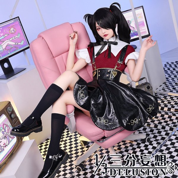 画像1: 【三分妄想】NEEDY GIRL OVERDOSE 二ーディガールオーバードーズ あめちゃん コスチューム コスプレ衣装 (1)